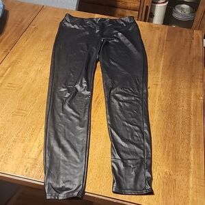 EYE CANDY FAUX LEATHER PANTS SZ L